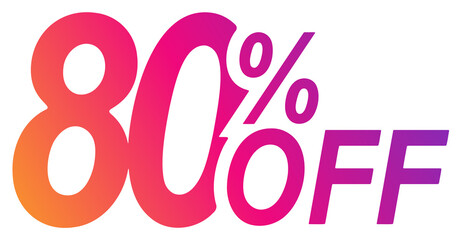 Gradient 80 percent off discount