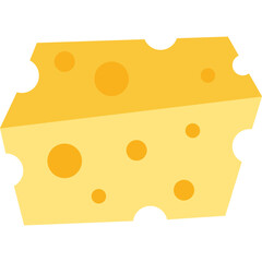 Cheese Flat Illustration