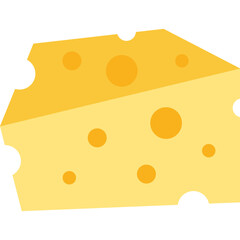 Cheese Flat Illustration