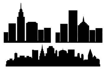 City silhouette skyline vector.