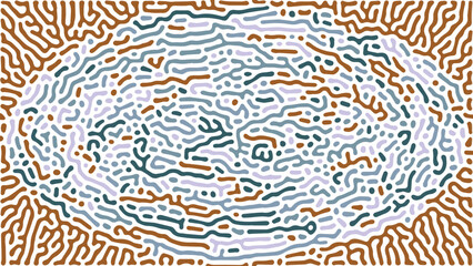 ABSTRACT PASTEL COLORFUL LINES TURING PATTERN ROUGH DESIGN REACTION DIFFUSION BACKGROUND VECTOR GOOD FOR WALLPAPER, COVER,POSTER 