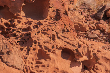 Namibia's stones - geological features of the desert.