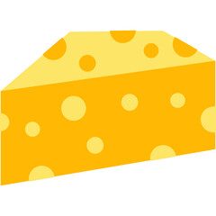 Cheese Flat Illustration