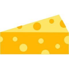 Cheese Flat Illustration