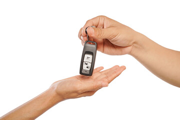 Fototapeta premium Cropped Hand Giving Keys