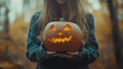 People: Woman in autumn