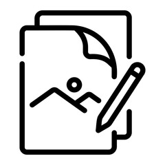 drawing Line Icon