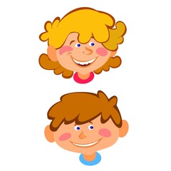 child. two children faces. ipg