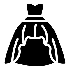 wedding dress Solid icon