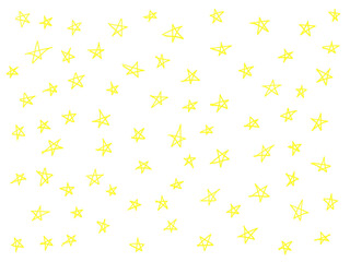 手描きあしらい　あしらい　星柄