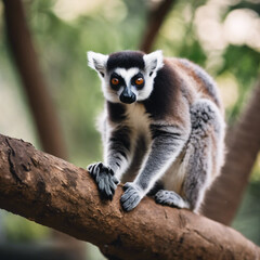 Fototapeta premium Lemur Closeup Animal