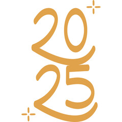 2025 New Year Lettering