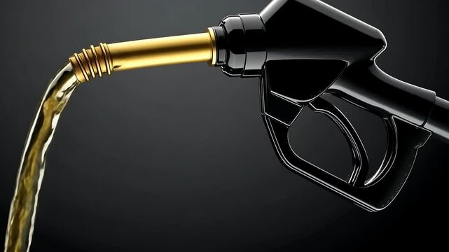 Energy in motion: a view of gasoline as powerful fuel source, driving engines, transportation, embodying essence of modern mobility, fueling everyday journeys.