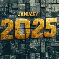 JANUARY 2025 ON A WALL
