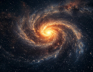 Cosmic Spiral Galaxy