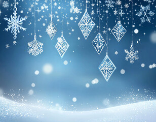 Winter Snowflakes Background