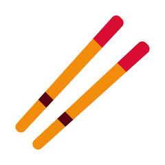 Stylish Red and Yellow Chopsticks