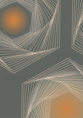 Elegant Minimal Geometric Vector Poster Design with Lines and Gradient Colorful Circles. Collection of Abstract Backgrounds for Covers, Flyers, Templates, Booklets, Cards, Brochures, Branding, etc.