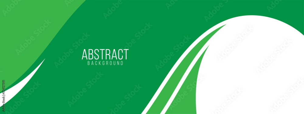 Poster abstract green banner background. graphic design banner pattern background template with dynamic wav