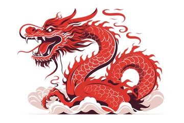 Chinese dragon representation creativity cartoon.