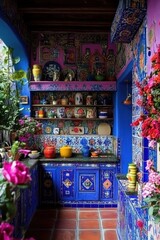 Vibrant and Eclectic Mexican-Inspired Kitchen Decor