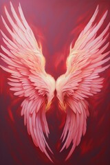 Fototapeta premium Angel wings painting creativity archangel.