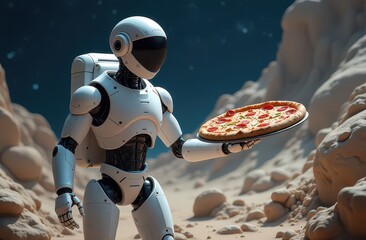Pizza delivery in outer space