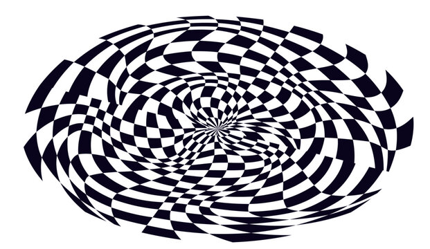 Psychedelic checkerboard pattern