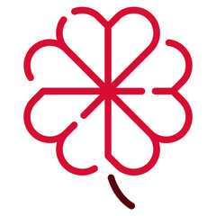 Stylized Four-Leaf Clover Design