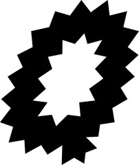 Q Alphabet Zigzag Wavy Font Distorted Italic Letter