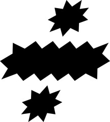 Divide Sign Symbol Zigzag Wavy Font Distorted Italic