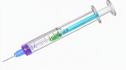Medical Syringe with Liquid Medication Ready for Injection