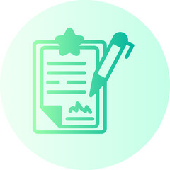 Contract gradient icon