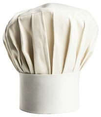 PNG White chef's hat with pleats