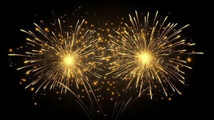 Obraz premium Bright fireworks, celebration backdrop, festive sparkles, shiny bursts, colorful fireworks display