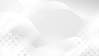 Abstract Monochrome Background with Waves and Dots