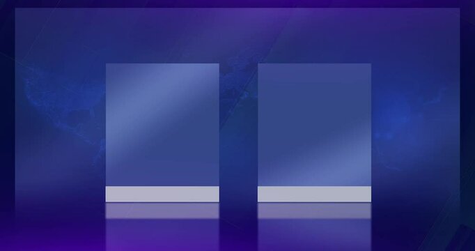 4d blue information news background