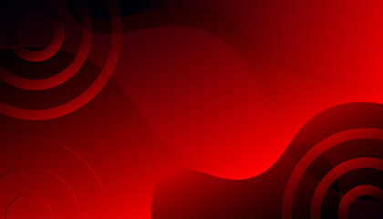 Red abstract background. Dynamic shapes composition