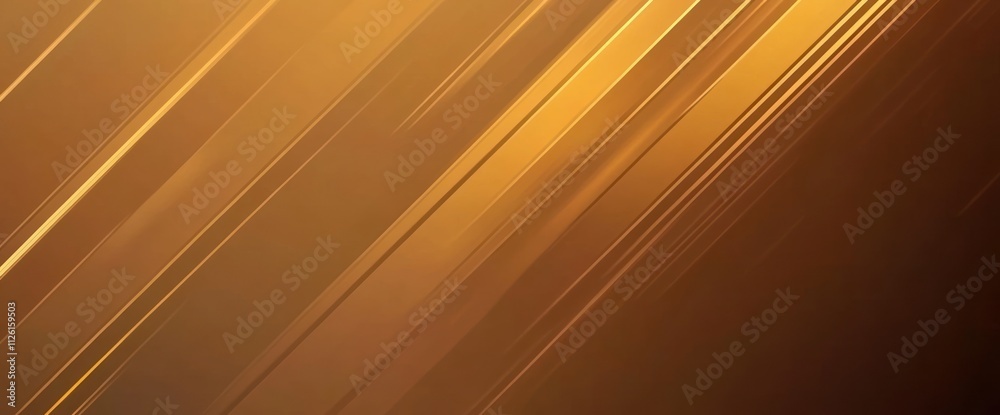 Poster Abstract golden diagonal lines creating a warm, dynamic background.