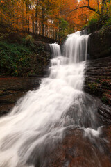 Iruerreka waterfall in Arce valley in Navarra