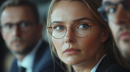 Focused individuals share ideas in a well-lit conference room, showcasing a diverse team dynamic. Their expressions suggest intense concentration and lively interaction as they collaborate