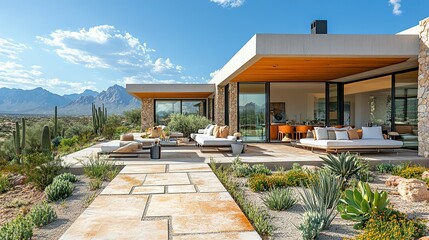 Modern Desert Home with Stunning Mountain Views