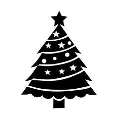 christmas tree with snowflakes