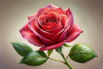 Naklejka premium Rose Day Background - Romantic Floral Design with Beautiful Roses