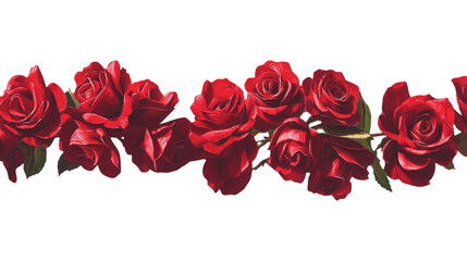 red rose border frame for valentine's day decoration