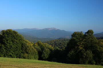 Tarnica - the highest peak in Bieszczady mountain range, Poland