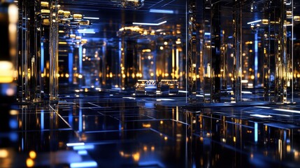Mesmerizing Mirrored Maze of Light and Reflection