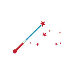 Wand Magic stick icon vector template symbol