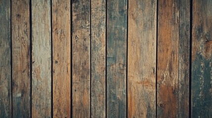 Fototapeta premium Rustic Wooden Planks Background, Vintage Wood Texture, Brown and Grey Timber