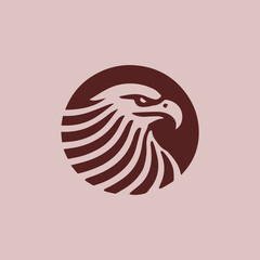 Elegant eagle logo